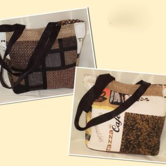 JR: PATCHWORK "CAFE" TOTE