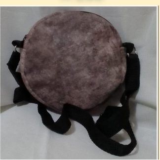 JR: LIGHT BROWN ROUND SLING BAG