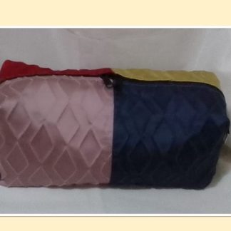 JR: RED,PINK,YELLOW,BLUE DIAMOND EFFECT BOXY BAG