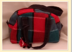 JR: Red, Black & Green "Scarf" Bag