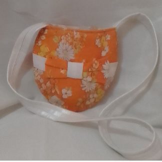 JR: SMALL ORANGE & WHITE "MA PETITE" BAG