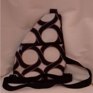 JR: BLACK & WHITE CROSS BODY SAFETY POUCH